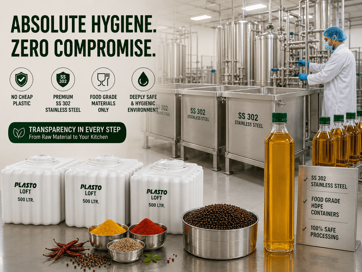 Vyan Essentials Hygienic Storage & Manufacturing